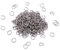 Pandahall Ösenringe, Edelstahl, 1000 Stück 4x0.5mm Edelstahlfarbe