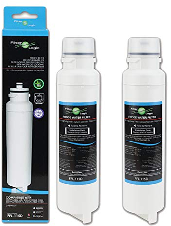 Filtre à eau pour réfrigérateur FilterLogic FFL-115D compatible avec Daewoo Aqua Crystal DW2042FR-09, John Lewis JLAFFS2011, Smeg DW2042FR, Baumatic Titan 4, 3019986700, FRNY22D2V, FRNY22D2V (2)