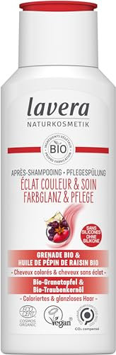 lavera Après-Shampooing Éclat couleur & Soin - sans silicone - Éclat naturel et soyeux & Cheveux souples - vegan - cosmétiques naturels - 200 ml