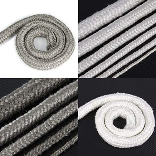 Schlauchland Ofendichtschnur Ø 6mm grau *** Ofendichtung Fiberglas Seil Kamin Keramik *** weitere Größen und Farben zur Auswahl