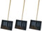 3x Shovel 1.2m Snow Pusher Scooper Mucking Out Garden Car Spade Winter Metal 120cm Steel Digging Building Patio Durable Strong Heavy Duty