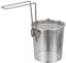 Hemoton Edelstahl Faltbares Nudelsieb Mit Griff, Pasta Korb Für Kochtopf, Mesh Sieb Für Nudeln, Knödel, Gemüse Und Frittieren, 25Cm