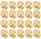 FOMIYES Lot de 20 Rivets en Cuir en Forme de cœur avec Base à vis en métal, Double Capuchon, pour Le Bricolage du Cuir, dorés.