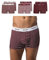 Snocks Boxershorts Herren aus Bio-Baumwolle (6er Pack) - Atmungsaktiv und Ideal für Sport und Alltag - Kein juckendes Etikett - Unterhosen Herren - Gr.L, Farbe Rot Gestreift