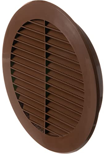 Ø 150mm Marrone Rotonda Griglia di Ventilazione in Plastica - Griglie D'Aerazione