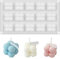 Bubble Kerzenform, 15 Löcher Silikonform Kerze, Kerzenformen Zum Gießen, Bubble Silikonform Kerze, Seife Form für DIY Kuchen, Duftkerze Sojawachs, Handgefertigte Seife, Schokolade, Kuchen