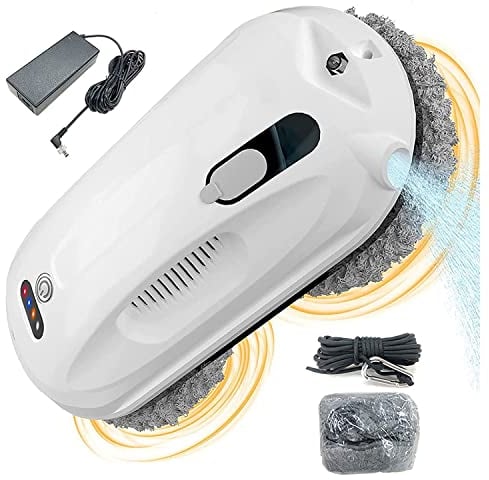 UIBAO Window Cleaning Robot,Automatic Robot Window Cleaner,Window Vacuum Cleaner with 50ml Large Water Tank Auto Water Spray,with via APP & Remote Control,for Outdoor/Indoor Windows Cleaning