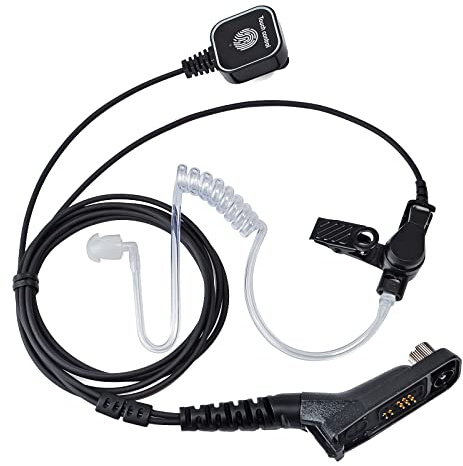 HYS Funkgeräte Ohrhörer Kompatibel mit Motorola DP4400 MTP850S | Multi-Pin Walkie Talkie Headset für DP3400 DP3600 DP4601 DGP8550e Radio, mit Mikrofon, Verdeckter Schallschlauch