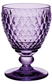Villeroy & Boch – Boston Weißweinglas Lila, Spülmaschinenfest, Glas, Weinglas, Trinkgeschirr, Kristallglas