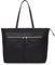 KNOMO Grosvenor Groß Damen Laptop Tragetasche, Umhängetasche, Handtasche für Damen, passend für 15 Zoll Computer, Schwarz