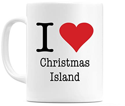 WeDoMugs I Love Christmas Island 11oz Coffee Tea Mug Cup