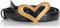 Pinko Love Heart H2 Belt Pelle Vintage Cintura, Z99M_Nero Limousine-Chocolate Gold, S Donna