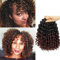 QUEENTAS 6Packs Kurzes Häkelhaar für Frauen Curl Crochet Hair Curly Crochet Braiding Hair Extensions 72 Roots (8inch,#1B/30)