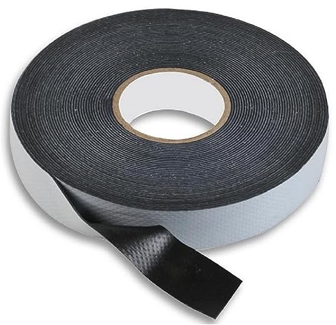 RosenetSys Cinta elástica de goma de 19 mm para reparaciones, aislamiento eléctrico, impermeabilización y sellado hermético (negro, 10 m) (cantidad 1)