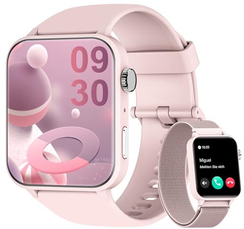 Blackview Smart Watch for Women - Answer/Make Calls & AI Voice, 1.85 Fitness Watch with Heart Rate SpO2 Sleep Monitor, 100+ Sports Modes Activity Tracker, Step Counter Smartwatch for iOS Android