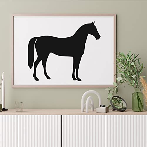 Schablone im Pferd Tier Größe: 50 x 70 cm v4 Design