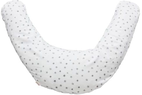 Cotonea Stillkissenbezug aus Satin Farbe Sternchen-D0007 Gr??? e 36x180 cm