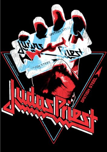 Judas Priest Aufkleber British Steel Triangle Musik Heavy Metal Sticker ca. 14x10 cm