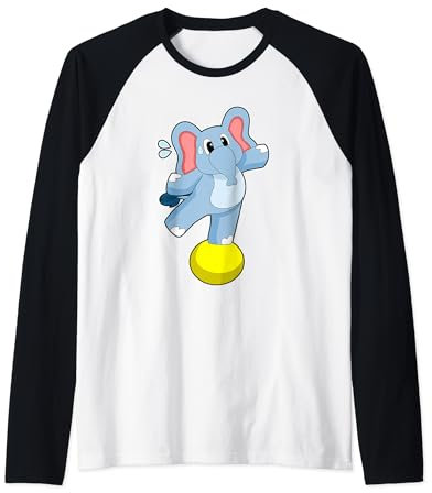 Elephant Workout Gymnastique Fitness Manche Raglan