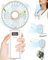 Kouric Ventilador de Mano Recargable,Mini Ventilador Portatil 3 en 1,Portable Fan Plegable,Ventiladores Pequeño Portatil con Base,Ventiladores Portátil Recargable-Blanco