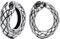 JewelryWe Schlangen Ohrringe Creolen für Herren: Vintage Punk Schlange Non-Piercing Clip-On Ohrringe Creolen Ohrclips Fake Ohrstecker Ohne Loch Silber