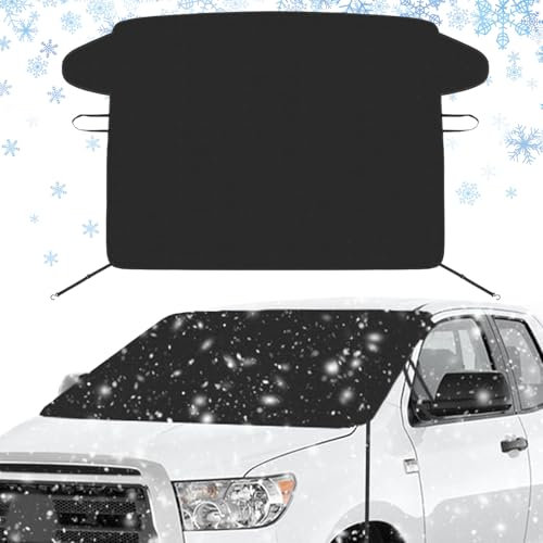 MaibaoteMbt Auto Windschutzscheiben Abdeckung, Winter Frostabdeckung, Winter Frontscheibenabdeckung, Auto Abdeckplane, Wasserbeständig Autoabdeckung, für gegen Schnee, EIS, Frost, Staub, UV-Schutz
