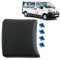 INLY Panneau de Montant de Porte latérale Panneau de moulure Noire Centrale Droite Compatible avec Vivaro Trafic Primastar (2001-2014) 91165349 8200036101 93852554 4408636 91165351