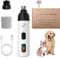 Huesom Silent Groom Nail Grinder, Silent Grind Pro for Dog Nails, Low Noise USB Rechargeable Pet Clipper, All Pet Sizes and Nail Thicknesses, Suitable for Dogs and Cats (1Set+1Replacement Head)