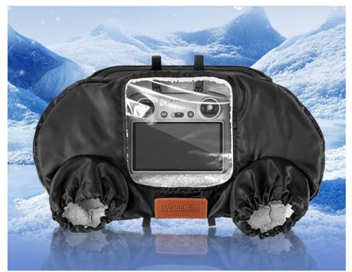XUMIUZIY Drone Gloves for RC RC2 RC - N1 N2 N3 RCPRO FVP2/3, Etc, Warm Gloves,Transmitter Remote Control Handle Cold Hands Warm Wind Cover Sets, Water Resistant Clear Display