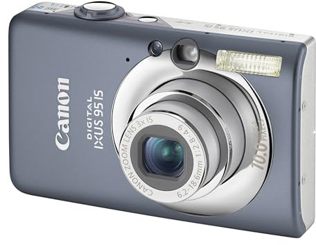 Canon Digital IXUS 95 IS Digital Camera - Grey (10 MP, 3.0x Optical Zoom) 2.5 LCD (Renewed)