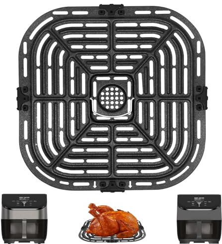 GCQ Accessoires de friteuse à air pour Instant Vortex Plus 6QT Instant Pot Vortex Plus 6QT Clear Cook Air Fryer, plateau de rechange original pour friteuse à air chaud, plaque de gril, plaque de
