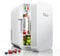 Yikko Mini Frigo 2 in 1, Frigorifero Portatile da 8 Litri, Frigorifero Portatile con Funzione di Raffreddamento e Riscaldamento per Auto e Casa (Bianco-80)