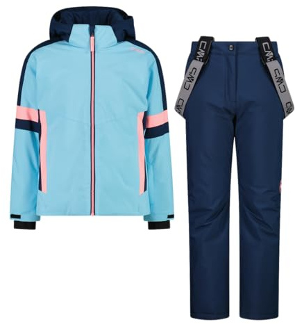 CMP Set Tuta Sci da Bambina in Twill, 35W0335 (Topazio, 164)