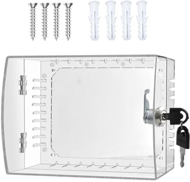 Clear Thermostat Box with Replacement Covers Universals Guard for Most Type Clear Thermostat Cover with