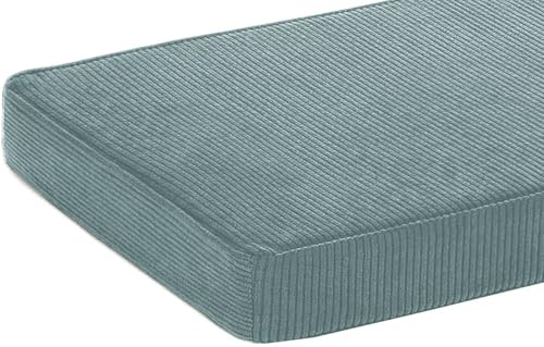 seokor Bankauflage Sitzkissen Cord - 80x40 90x50 100x40 120x40 140x40 150x50 160x40 5cm Dick Bankkissen - Waschbar & rutschfest - für Bank, Fensterbank, Gartenmöbel und Terrasse(Color13,90x50x5cm)