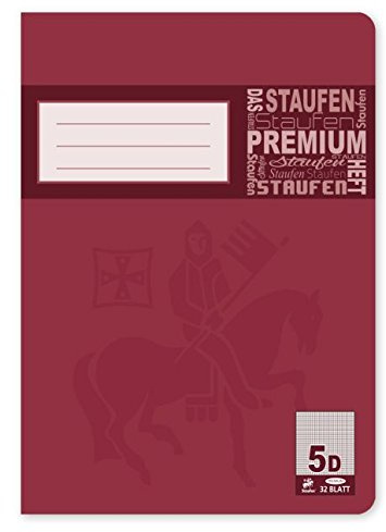 Premium Doppel-Heft A5 32Bl Lin5 Kariert - Liefermenge 20 Stück