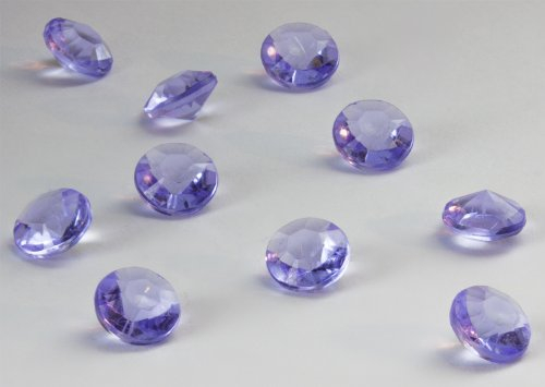 Dekosteine Diamanten 100 Stück Acryl Tischdekoration (Violett)