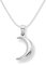 Sterling Silver Moon Necklace on 16 silver chain. Silver Moon pendant - size: 15mm x 4mm. Gift Boxed - 8140/chain/16