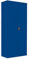 Flügeltürenschrank komplett montiert blau Metallschrank abschließbar 180x80x38cm Lagerschrank Aktenschrank Büroschrank Werkzeugschrank 4 Fachböden 530333