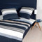 Janine Mako Satin Bettwäsche J.D. 200x200 cm + 80x80 cm Silber-Taupe-Sand