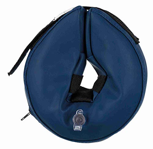 Trixie 19544 Schutzkragen, aufblasbar, L–XL: 66–78 cm/12 cm, blau