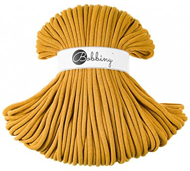 Bobbiny Jumbo 9 mm Rope-Garn 100 m Kordel (Mustard)