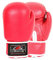 Pro Leder Boxhandschuhe, für MMA, Sparring-Tasche, Muay Thai Trainingshandschuhe, Red/ Plain, 397 g