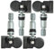 Electronicx 4X RDKS TPMS Reifendrucksensor Reifendruckkontrollsystem Metallventil Darkgrey passend für Auris Avensis 4260702031
