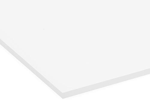 PLEXIGLAS® GS weiß (milchig), vielfältig nutzbares und bruchfestes Marken Acrylglas für Lichtobjekte etc., 3 mm dicke PLEXIGLAS® GS Platte in 25 x 50 cm, milchig-weiß (WH02)