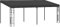 vidaXL Wand Pavillon Anbaupavillon Sonnenschutz Pergola Gartenpavillon Terrassendach Überdachung Gartenzelt Partyzelt 6x3x2,5m Anthrazit