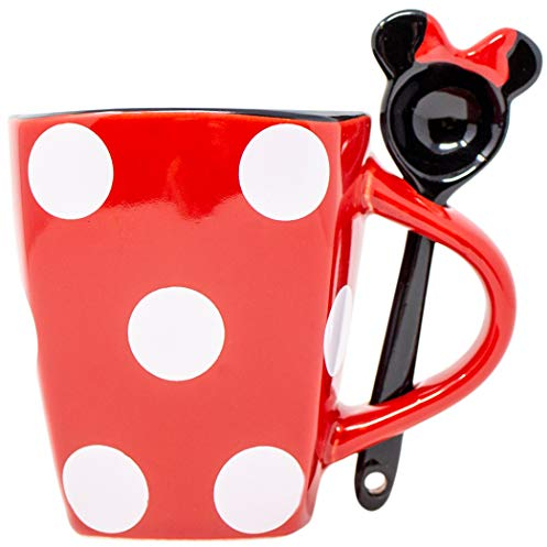 Disney Minnie Mouse Robe à pois 325 ml Tasse avec cuillère