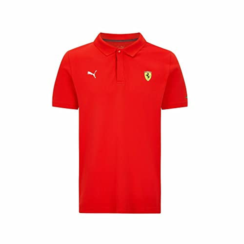 Ferrari - Merce Ufficiale di Formula 1 2021 Collezione - Uomo - Classic Polo - Manica Corta - Rosso - S