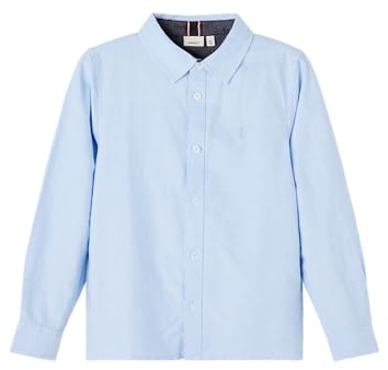 Name IT Herren Nkmnewsa Ls Shirt Noos Hemd, Campanula, 134-140 EU