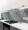 MyMaxxi Küchenrückwand Folie selbstklebend matt - einfache Montage ohne Bohren 0,4mm stark Versteift - Motiv Marmor Steinplatten grau 60cm hoch - Spritzschutz Küche Klebefolie - Wand 400 x 60cm